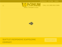 Tablet Screenshot of magnumconstructionservices.com